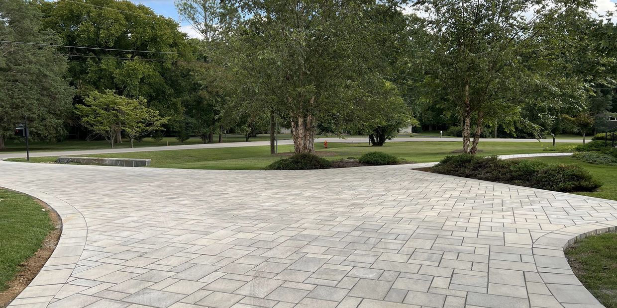 Paver driveway installation in Forest Hills, TN by Tennessee Landsculpture