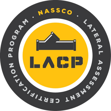 Logo for NASSCO's Lateral Assessment Certification Program (LACP).