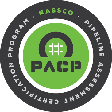 NASSCO PACP certification logo for pipeline assessment program.