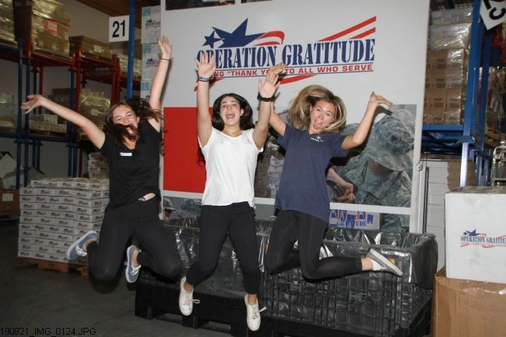 National Charity League Operation Gratitude Partnership
