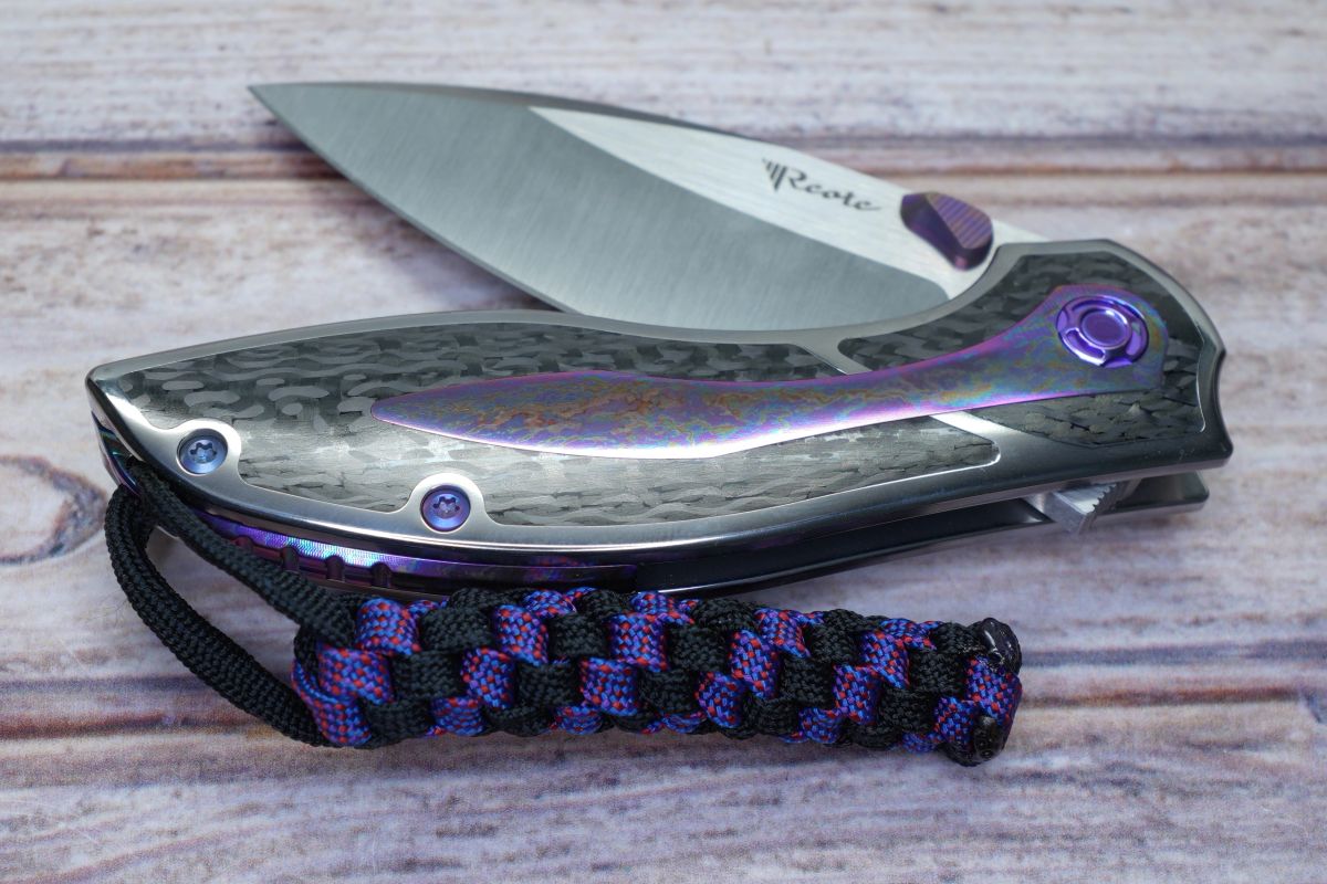Reate Irons: Custom polished frame, inlays, pocket clip and back spacer ...