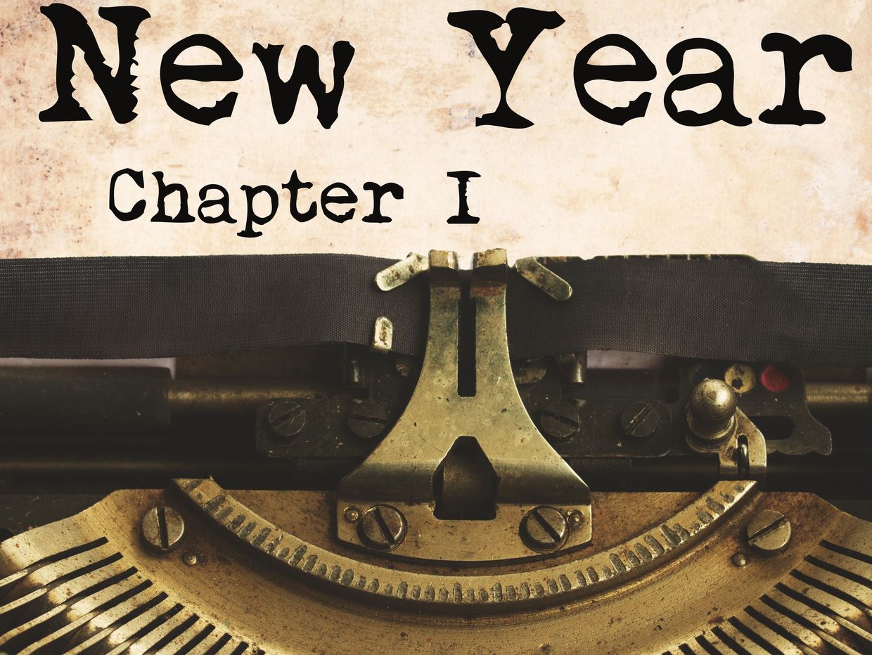 New year chapter I typewriter.
