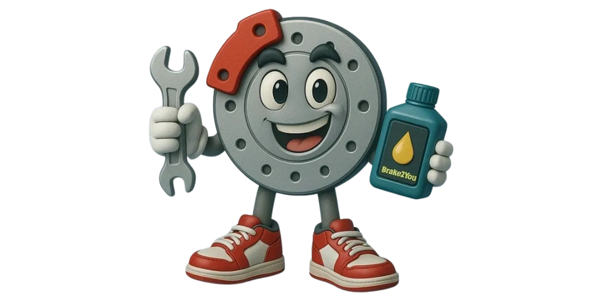 Brakey is the face of Brake2You always geared up to deliver expert, mobile car care wherever you are
