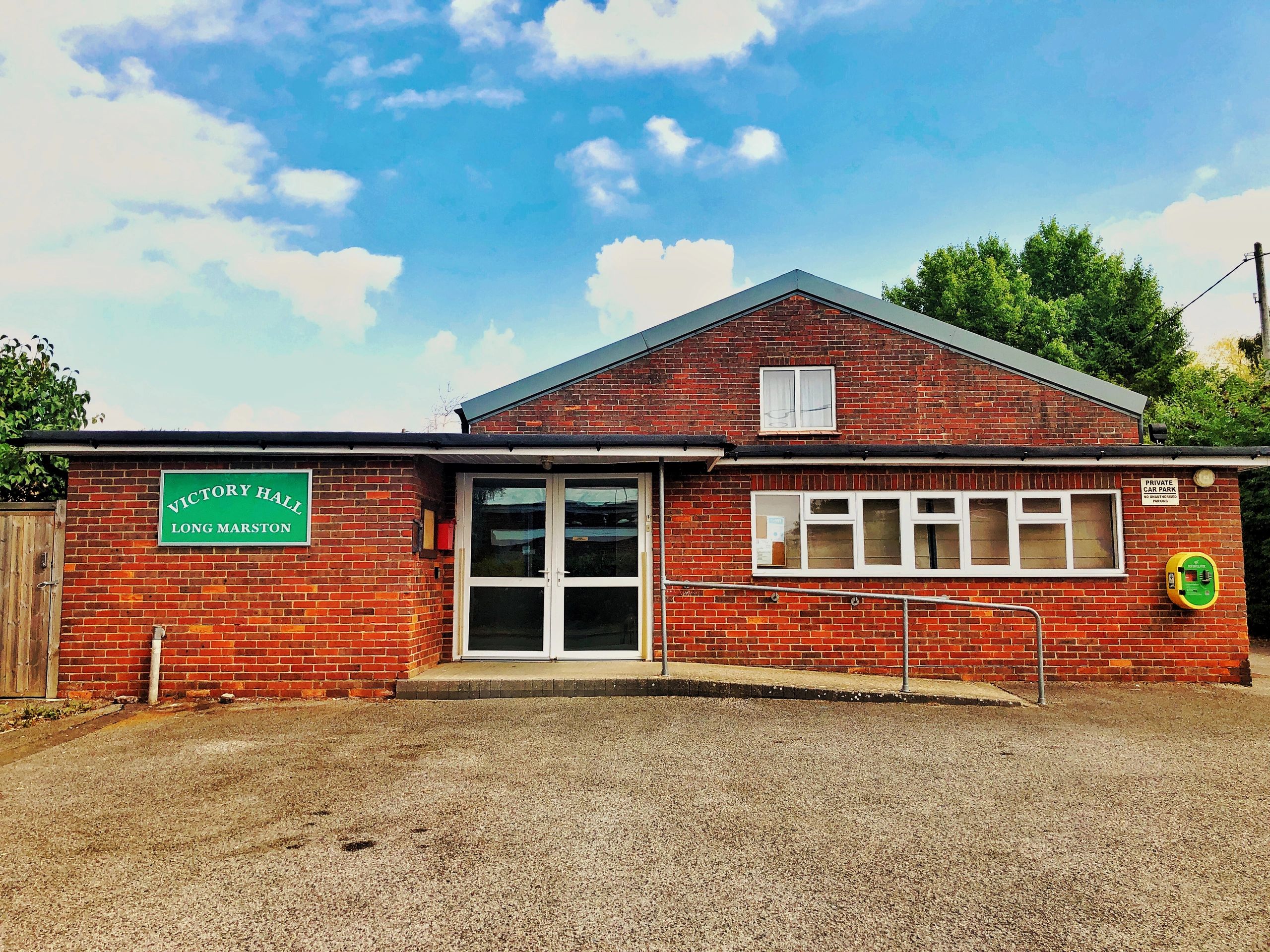 Classes And Hall Hire Long Marston Victory Hall