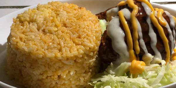 Chicken wings and rice