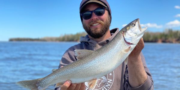 Lake Superior lake trout caught by Joe Shead from Superior Experience Charters