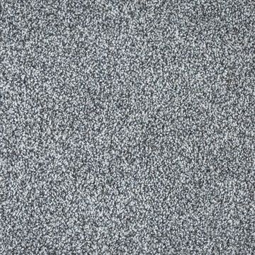Close-up of a textured gray carpet surface.