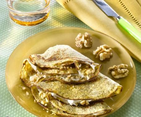 Crepes with Gorgonzola and Walnuts