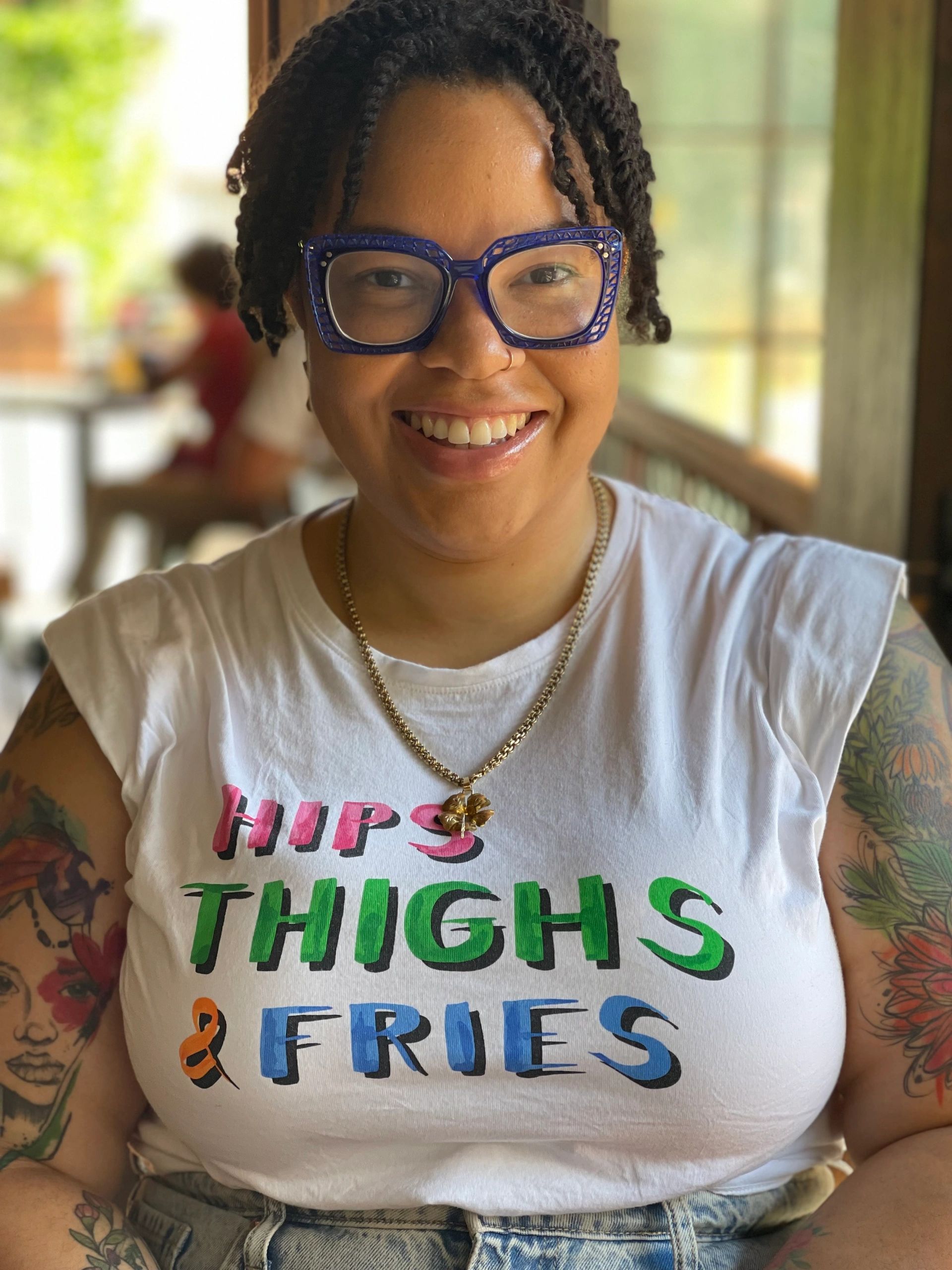 Hips thighs fries, Tabitha Brown, black girl, doula 