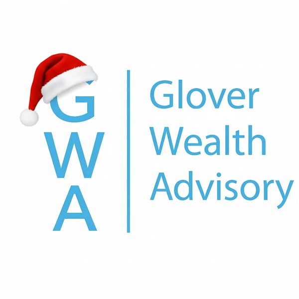 Blue logo for Glover Wealth Advisory with initials GWA.