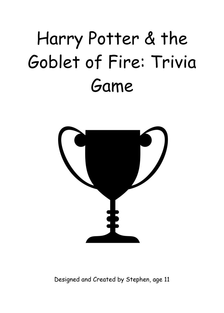 Harry Potter and the Goblet of Fire Trivia Game