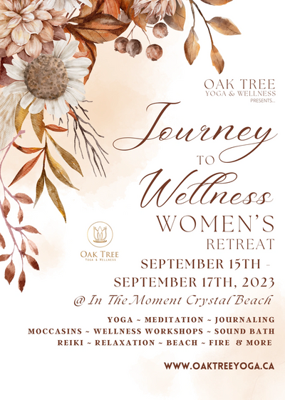 Oak Tree Yoga and Wellness Journey to Wellness Banner  