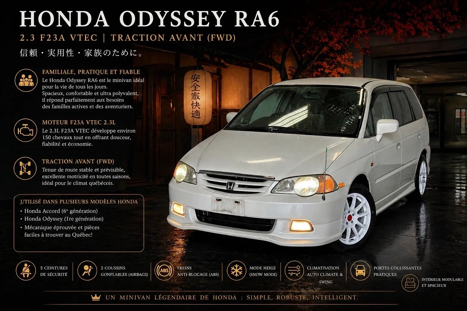 2000 Honda Odyssey JDM car for sale