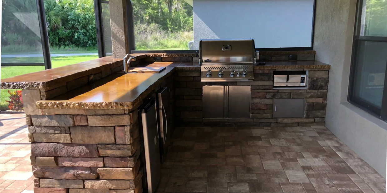 Outdoor Kitchen Island