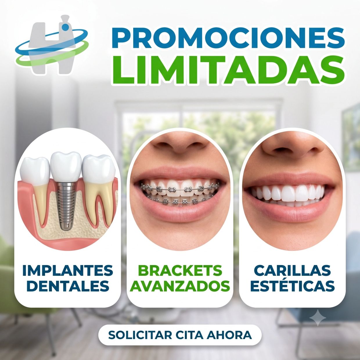 Promociones limitadas en tratamientos dentales.