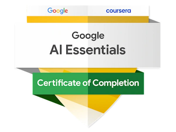 Google AI Essential Course Completed.