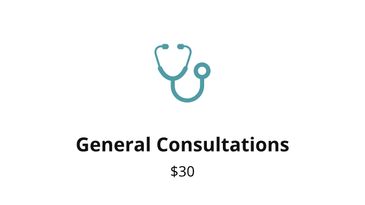 A stethoscope icon. Speak with a doctor online for assessment and medical advice