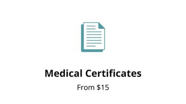 Online medical certificates for work, school, or childcare absences