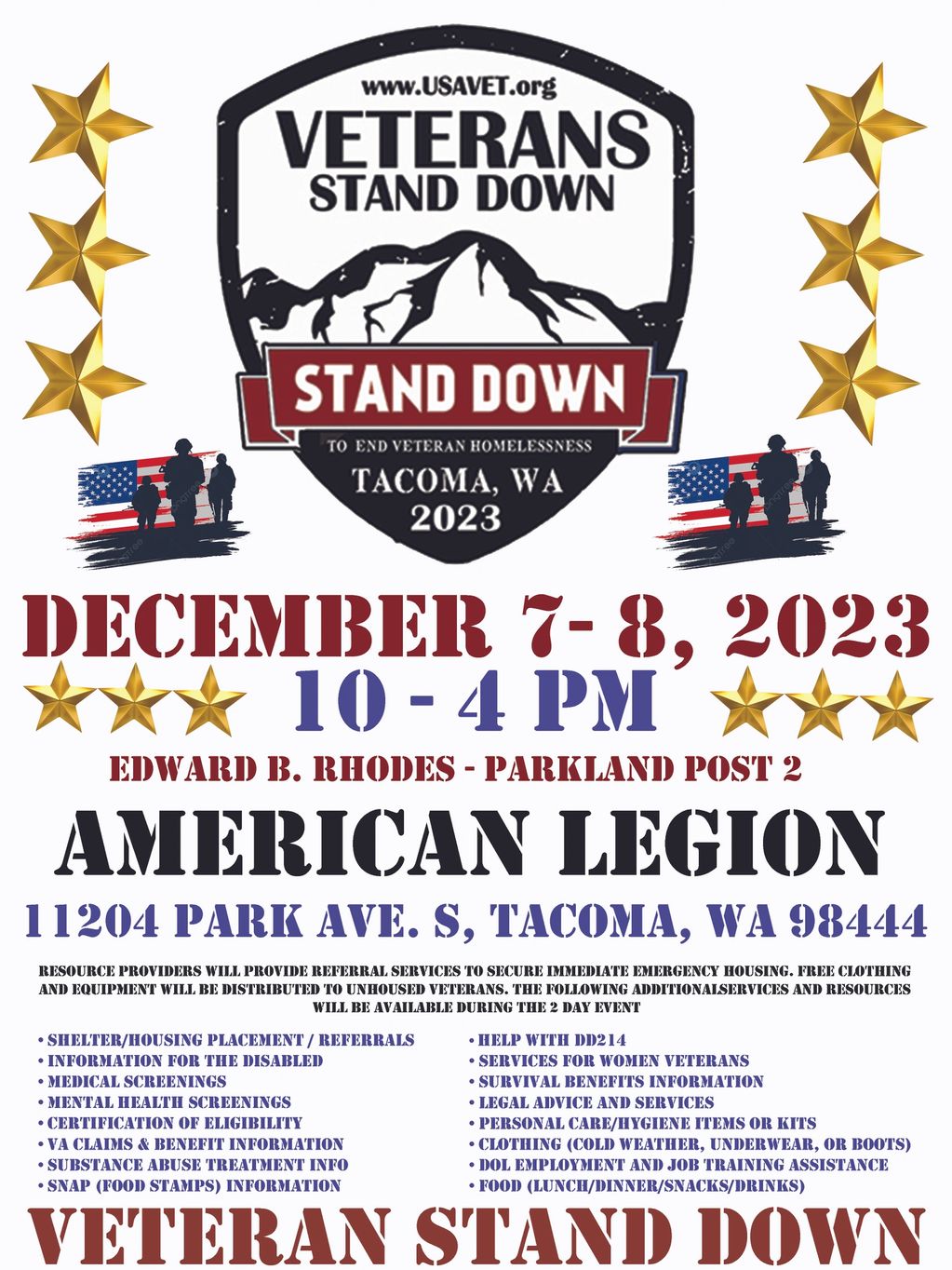 2023 STAND DOWN