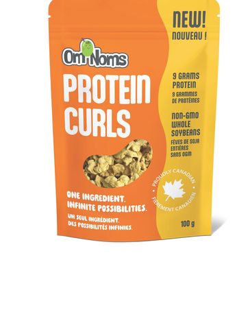 Yumasoy dried protein curls. New product. 