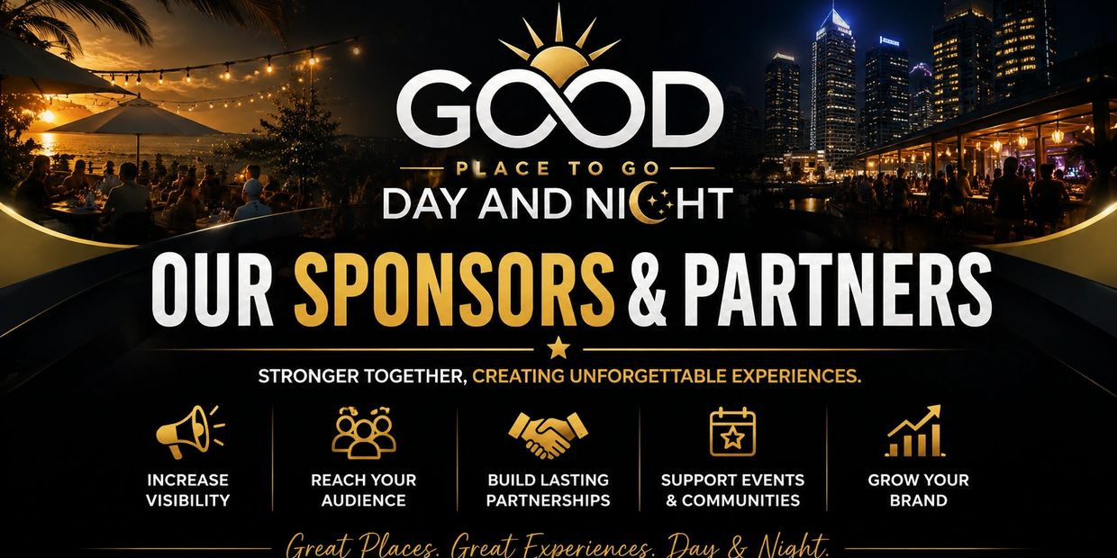 Promotional image for Good Day and Night's sponsors and partners.