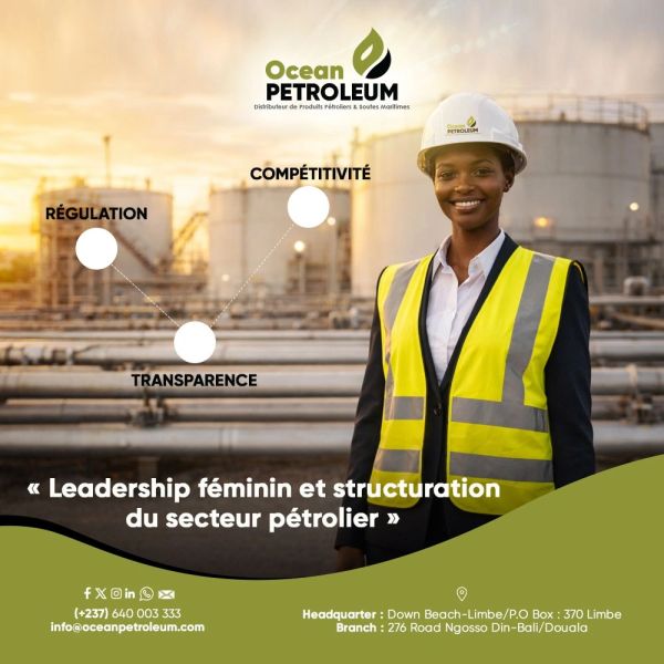 Femme ingénieure souriante dans l'industrie pétrolière.