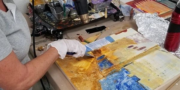 How To Use Sumi Rice Paper For Photo Encaustic - All Things Encaustic
