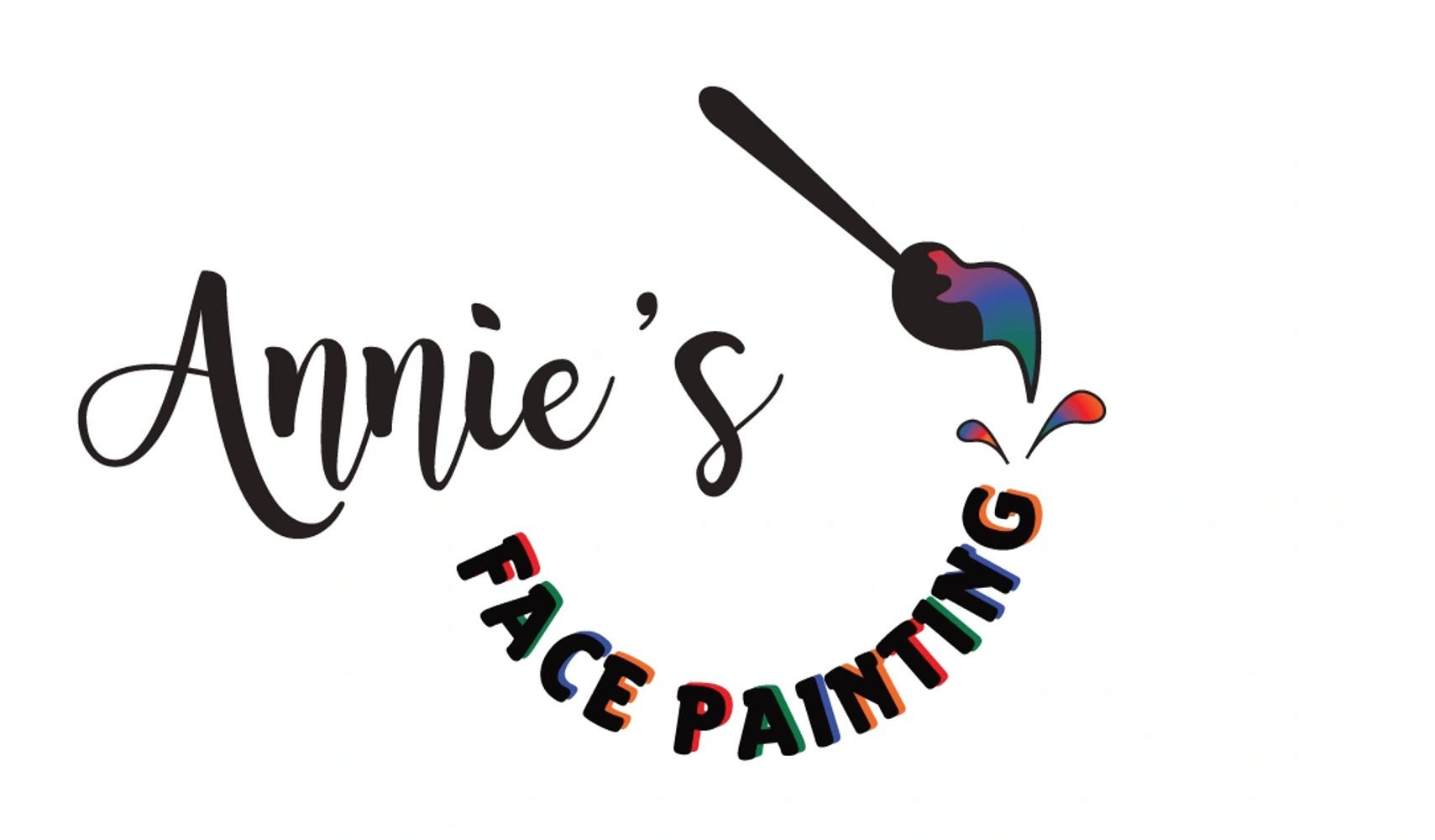 Logo design for Annie's Face Painting for events. parties, and entertainment. 