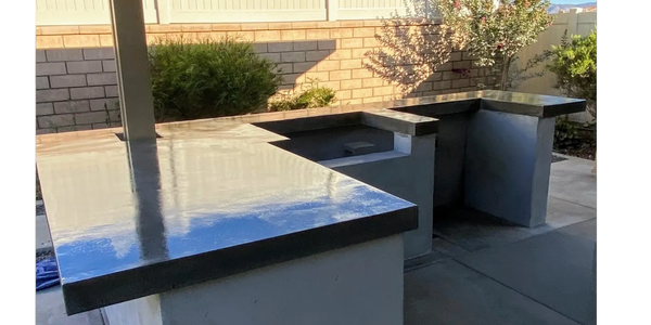 Outdoor Landscape BBQ Island body without stove or mini fridge