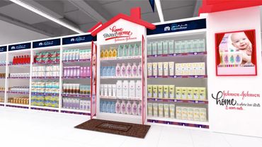 Johnson & Johnson and BIC activation in-store, carrefour, mec workshop, customer experience