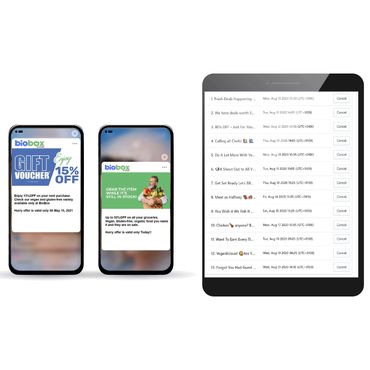 BioBox e-commerce content & social media management, shopping online, groceries, mec workshop