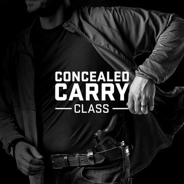 Black and white image of a person lifting a jacket to reveal a holstered handgun on their waist