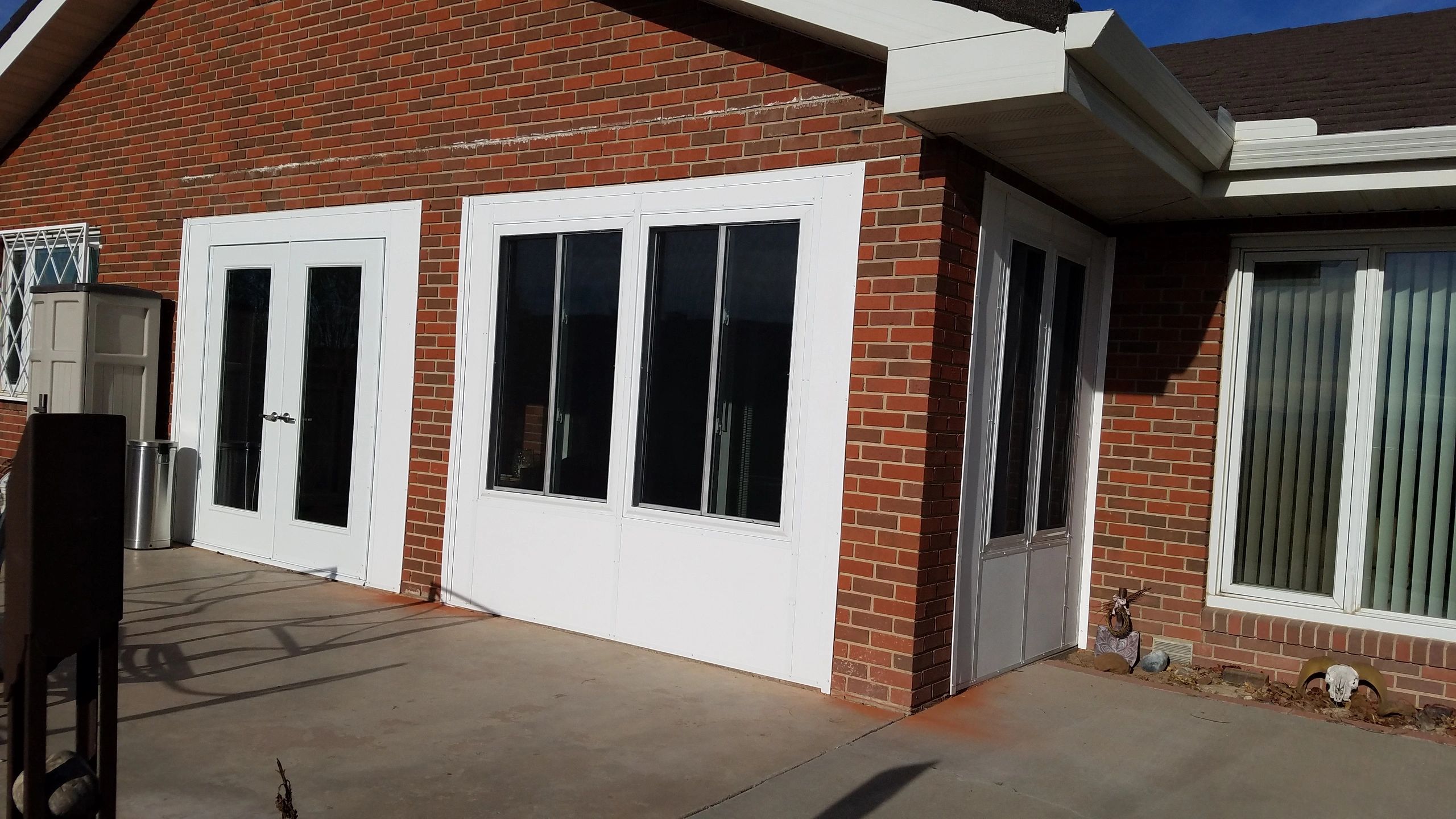 Existing porch turned into a 4 Season Room (Exterior)