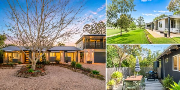 Cozy ranch-style home and outdoor spaces on a sunny day.