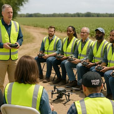 Instructing vets in the use of Agricultural UAV scans