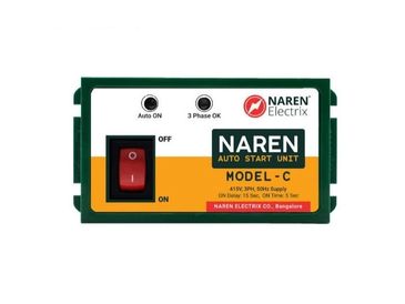 Naren Electrix auto start unit with power switch and indicator lights.