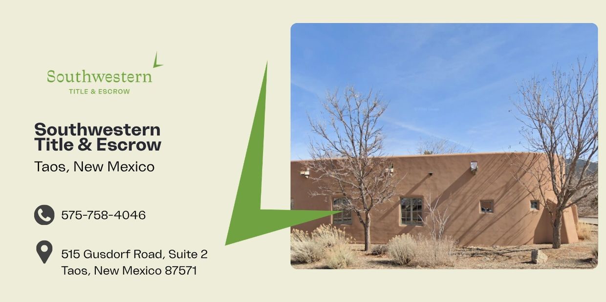 Southwestern Title &amp; Escrow office in Taos, New Mexico.