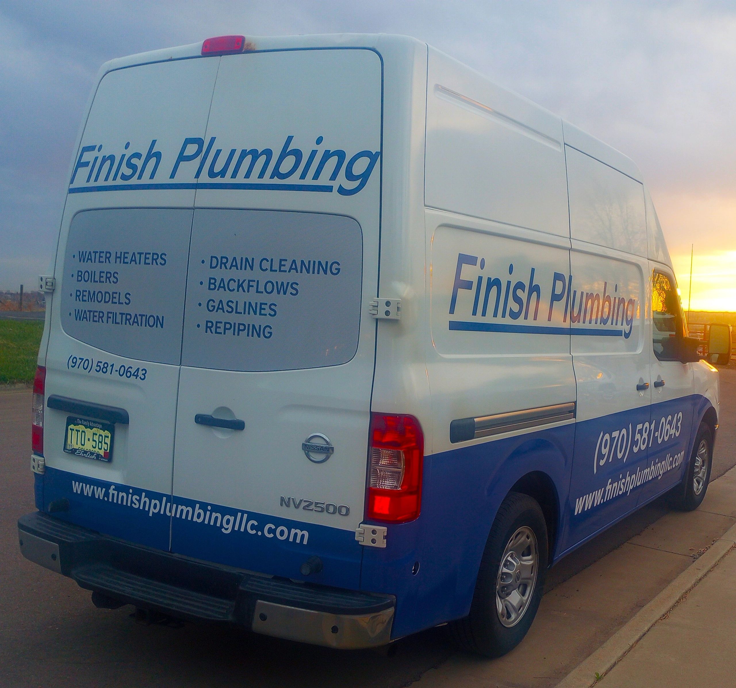 Plumbing Work Van