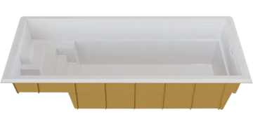 piscine creusé en fibre de verre 8 x 16  de Fibco / fibro Québec 