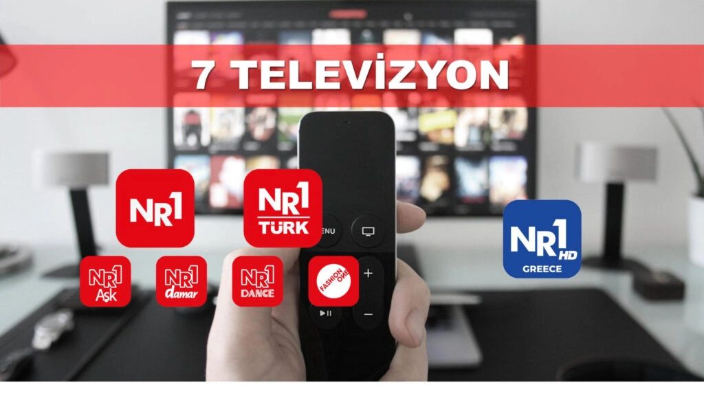 7 televizyon kanalı ve uzaktan kumanda tutuluyor.