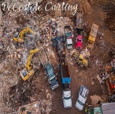 Drone View of a Metal Recycling Yard.