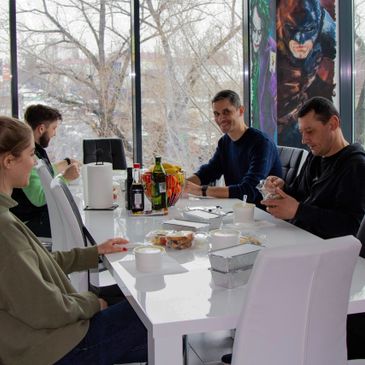 Lunch room at Aroundwire SRL in Chisinau