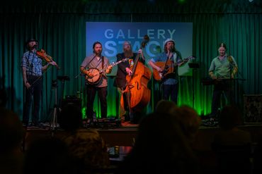 Band playing on stage at Gallery Stage
