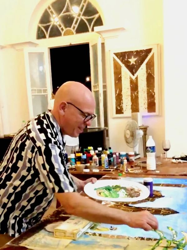 Elmer Castillo live painting show