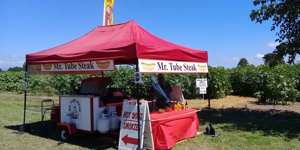 Hot dog cart at event