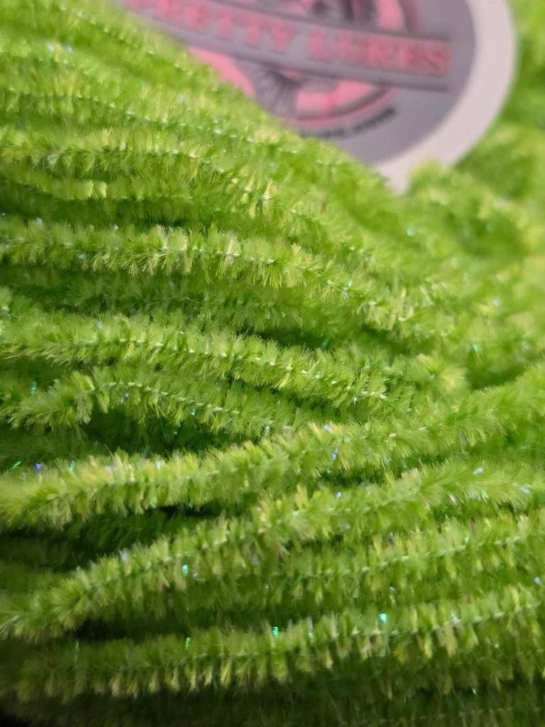 New Age Chenille #2 Chartreuse Lime (sold by the yard)