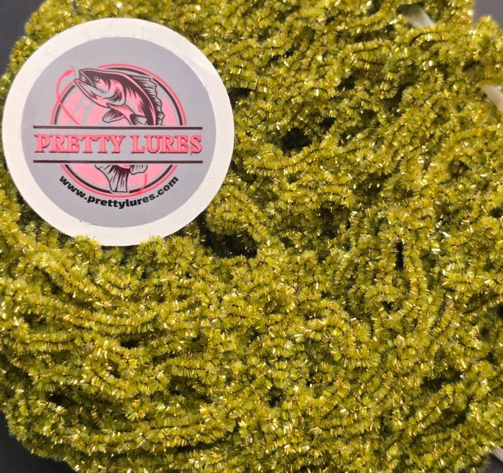 New Age Chenille #2 Lemon Lime (sold by the yard)