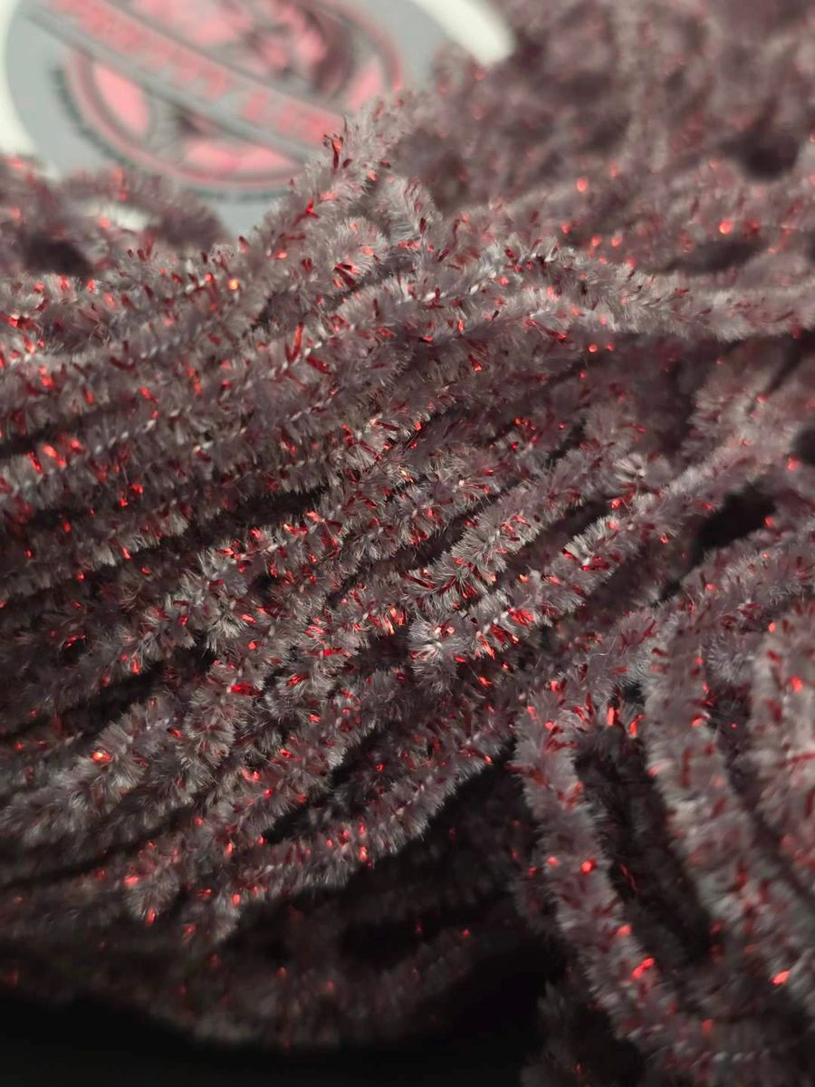 New Age Chenille #2 Bleeding Shad (sold by the yard)