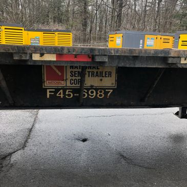 2005 Fontaine steel 45’ flat deck with fork kit 
Spring ride 
22.5 wheels and tires

