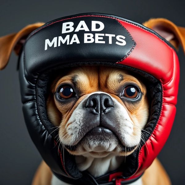 A dog wearing MMA training gear